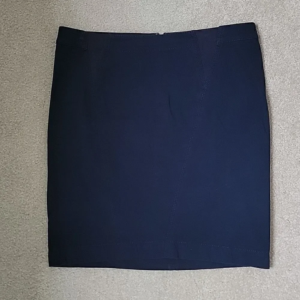 BCBGMAXAZRIA navy skirt